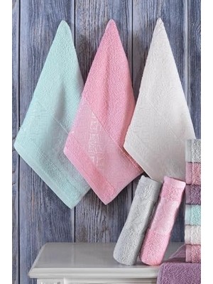 Asseds Store Tekstil | 12'li 30X50 cm El ve Yüz Havlu Seti | Mutfak Havlusu Renkli