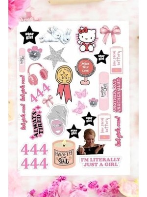 Asseds Store I'm A Temalı Pink Pembe 444 Power Manifest Laptop Telefon Tablet Seti