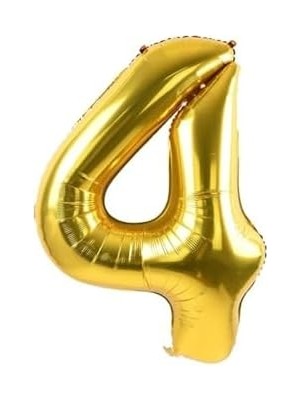 Asseds Store 4 Rakam Folyo Renk Balon Küçük 35 cm