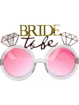 Ecovibe Parti Gözlülüğü Bride To Be Gümüş Pembe