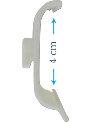 Ecovibe Stor Perde Alt Sabitleyici Aparat – (20 Adet) Rüzgârda Sallanmayı Önleyen Bej Renk, Kolay Montajlı Sağlam Plastik Tutucu