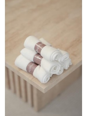 Asseds Store Bambu Bebek Havlusu 6'lı - Ultra Yumuşak ve Emici Bebek Banyo Yüz Havlusu - Hassas Ciltler