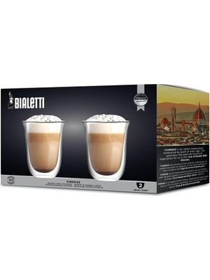 Ecovibe - Firenze Çift Duvarlı Cam Bardak 300ML 2'li Set