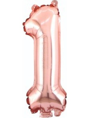 Ecovibe 34 Inç Folyo Rakam Balon, Rose1