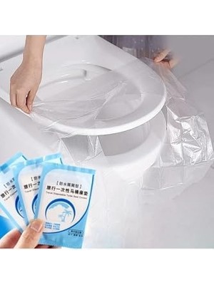 Ecovibe 100 Adet Tek Kullanımlık Klozet Örtüsü Klozet Poşeti Klozet Kapak Örtüsü Dispenseri