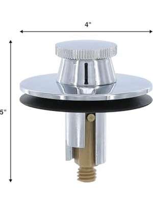 Ecovibe 88599 Kaldır ve Döndür Küvet ve Banyo Gider Tıpası, Krom