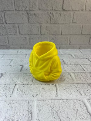 Sarı Hoodie Kalemlik 10X10 cm Masa Üstü Düzenleyici - Lisinya