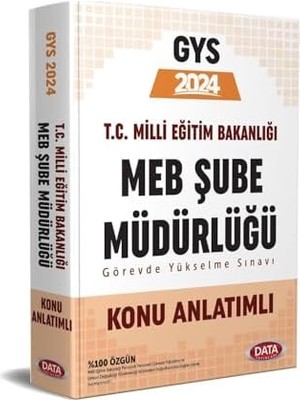 Ecovibe Data Meb Şube Müdürlüğü Hazırlık Kitabı