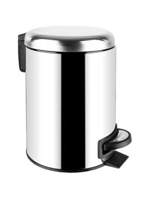 Ecovibe Paslanmaz Pedallı Çöp Kovası Krom 3 Lt (000300)