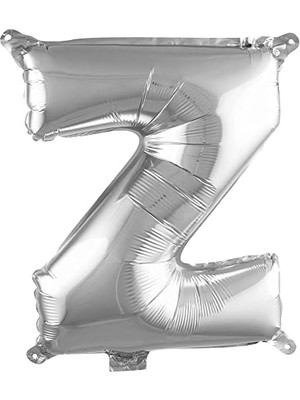 Ecovibe Z Harfi 16 Inç Gümüş Renk Folyo Balon 36 cm (Gümüş)