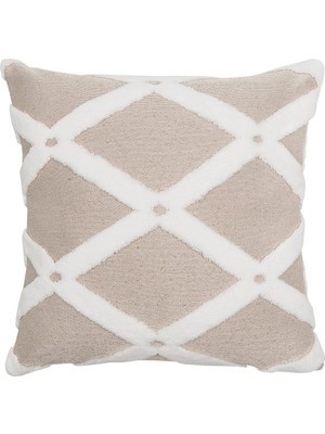 Ecovibe Hamur Kırlent 43X43 cm Bej
