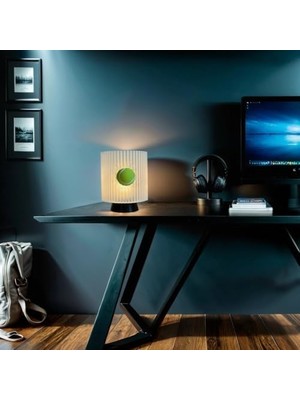 Ecovibe Gece Lambası - Tenis Topu Dekoratif Lamba, Genç Oda, Özel Hediye