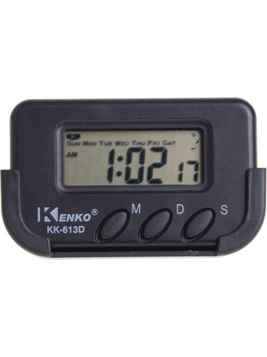 Ecovibe KK-613D Dijital Küçük Masa-Araba Saati-Alarm-Kronometre