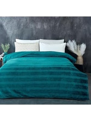 Ecovibe Yumuşak Çift Kişilik Battaniye 180X230 cm Turkuaz