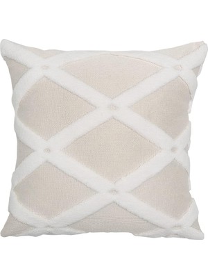 Ecovibe Hamur Kırlent 43X43 cm Ekru