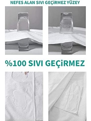 Ecovibe Suvay Micro Su Sıvı Geçirmez Alez Tek ve Çift Kişilik 9 Farklı Ebat Yatak Koruyucu Alez (90X190)