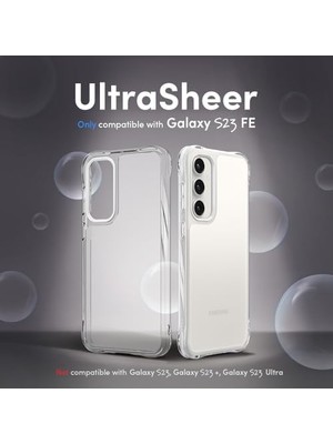 Ecovibe Ciel By Galaxy S23 Fe ile Uyumlu Kılıf Ultrasheer Clear - ACS06387