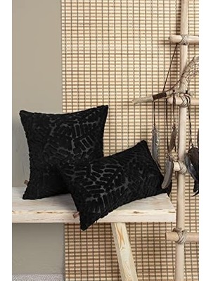 Ecovibe Hamur Kırlent 28X50 cm Siyah