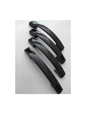 Ecovibe Cam Duşakabin Ay Kulp 160 mm 2 Kapaklık Siyah