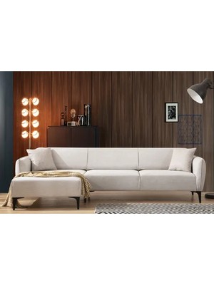 Vivense Bellisimo Köşe Koltuk, Krem, Sol Köşe