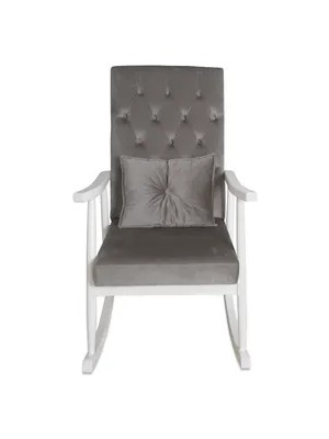 Vivense Trend Sallanan Sandalye, Gri, Ahşap, Lake Ayak