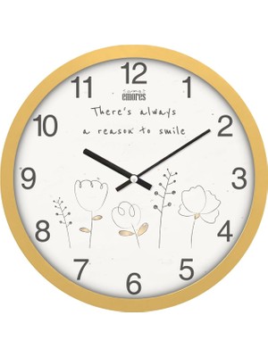 Ecovibe 30 cm Gerçek Cam Sessiz Mekanizma Duvar Saati