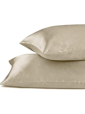 Ecovibe Yastık Kılıfı, Size, Kıvırcık Saçlar, Ipeksi Yapı (King (50X90), Bej)
