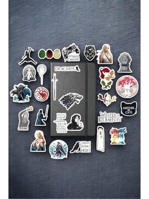 Ecovibe Game Of Thrones/bullet Journal Defter Çıkartma Ajanda Laptop Etiket, 9874613516845