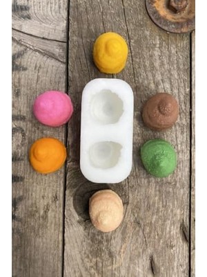 Ecovibe Krema Ikili Mum Kalıbı (Silikon)