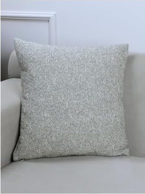 Ecovibe Potenza Bej Renk Düz Kırlent Kılıfı 45 x 45