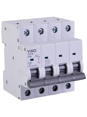 Bistopia 10VTB-4C50 Otomatik Sigorta 10KA C Tipi 4 Kutup 50A