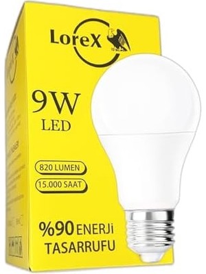 Bistopia LR-LA09 9W LED Ampul, LED Tasarruflu Ampul