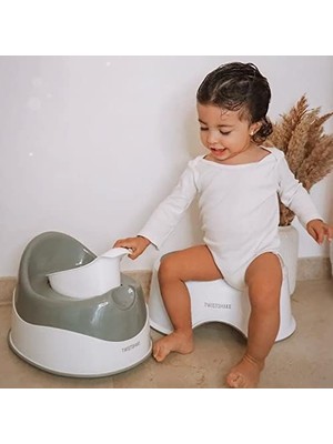 Bistopia Bebek Kaymaz Banyo Taburesi Pastel Gri