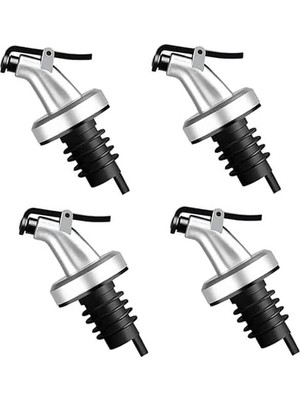 Bistopia 4 Adet Sızdırmaz Yağdanlık Tıpası, Şişe Dökme Ağızlığı, Şişe Ucu Dökme Ağızlığı