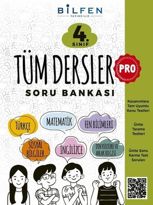 Daders Home Bilfen 4. Sınıf Pro Tüm Dersler Soru Bankası 2024-2025