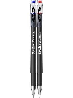 Daders Home Scrıkss Offıce Speed 0.5 mm Jel Kalem Mavi & Kırmızı 2'li Blister, Mavi - Kırmızı, 0.5 mm
