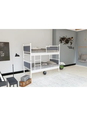 Vivense Star Ranza, Beyaz Antrasit Gri, 90X190, Gm 128