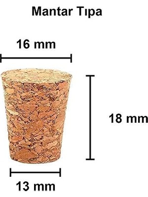 Daders Home Şeffaf 25 ml / 25 cc Mantar Tıpalı Boş Cam Şişe 12 Adet
