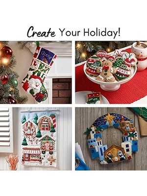 Daders Home Bucilla Keçe Aplike Çorabı, Baba'nın Buluşması, 45,72 Cm, Kumaş