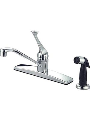 Daders Home KB0572 Columbia Yan Püskürtücülü Tek Kolu Mutfak Bataryası, 20 Cm, Parlak Krom