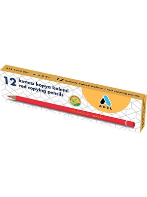 Daders Home Kırmızı Kopya Boya Kalemi, 12’li Set, Parlak Renk, Kolay Açılır, Dayanıklı Gövde, Okul ve Ofis Için Uygun