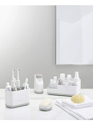 Daders Home 70511 Drenajlı Ince Kompakt Sabunluk, Gri, 7,1 x 3,6 x 8,4 cm