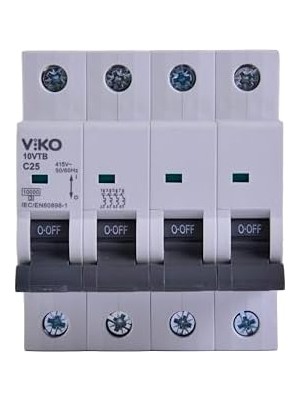 Daders Home 10VTB-4C25 Otomatik Sigorta 10KA C Tipi 4 Kutup 25A
