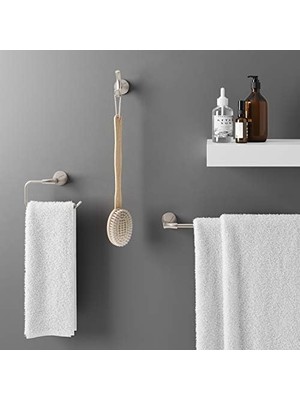 Daders Home BRH-WLL0K Willa Bornoz Kancası, Fırçalanmış Nikel