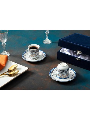 Daders Home 04POR019274 Sadabad 4 Parça Kahve Fincan Takımı