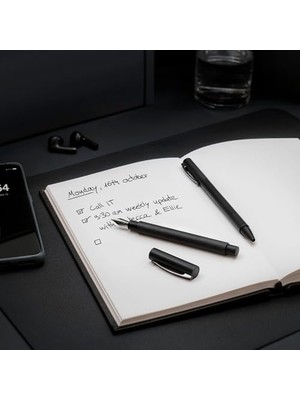 Daders Home Ambition All Tükenmez Kalem, M Uç, Çevirme Mekanizmalı, Krom Kapak, Siyah Refil