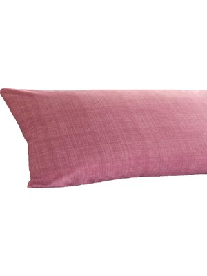 Daders Home AT7573 Yan Yatış Yastık Kılıfı, Pembe, 120X40 cm