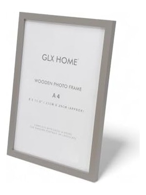 Daders Home Ahşap Resim Çerçevesi 4'lü Set Halinde 21 x 29 cm (A-4) Boyutunda