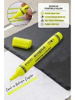 Artlantis Fosforlu Kalem Neon Renkli 1 Adet Kesik Uç 1-5mm Işaretleme Kalemi Canlı Renk Okul Ofis Tipi Işaretleme Kalemi