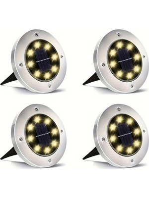 Daders Home 4'lü Solar Enerjili Bahçe Işıklandırmak Için Lamba Dış Mekan Işık Uygun Güneş Enerjili Aydınlatma Piknik Kamp Tatil Için Bahçe,, Havuz Kenarı Aydınlatması | SL-600